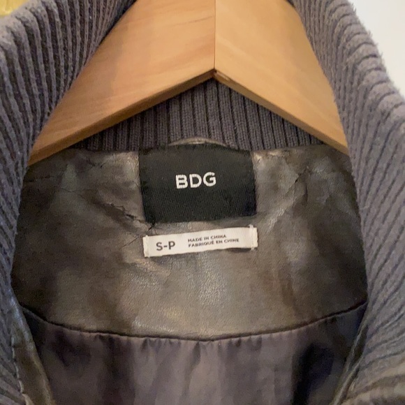 Faux leather bomber jacket, size S - Picture 3 of 5